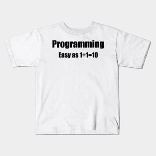 Coding Binary Joke Kids T-Shirt